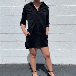 Button up dress with pokets